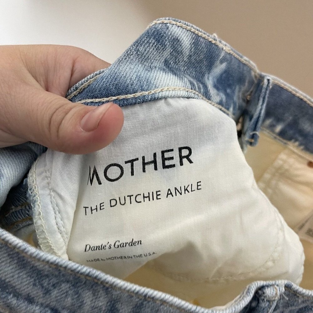 Mother Superior The Dutchie Dante’s Garden Blue White Bleach Wash Jeans 27 - Picture 11 of 11